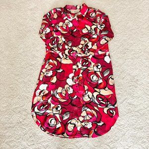 Chico’s Geometric Floral Shirt Dress